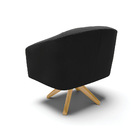 Poltrona Decorativa Giratória Ma30 Stella Suede D03 - D'rossi