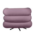 Poltrona Decorativa Giratória Micheli Veludo Rosê - Montanari