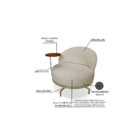 Poltrona Decorativa Giratória Namour Boucle 3301 - Montanaris