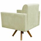 Poltrona Decorativa Giratória Para Sala De Estar Base De Made