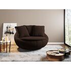 Poltrona Decorativa Giratória Sala De Estar Afrodite Veludo M