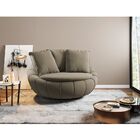 Poltrona Decorativa Giratória Sala De Estar Afrodite Veludo M