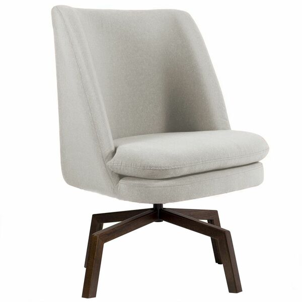 Poltrona Decorativa Giratória Sala De Estar Megara Algodão Be