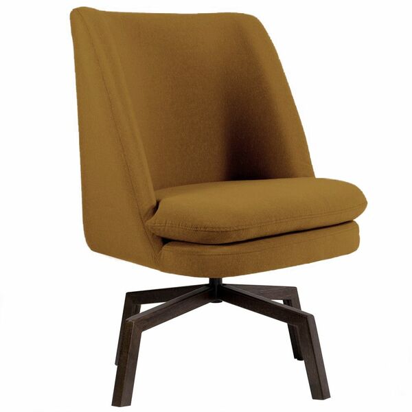 Poltrona Decorativa Giratória Sala De Estar Megara Veludo Mos