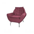 Poltrona Decorativa Glória - Goiaba Light