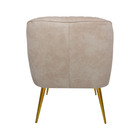 Poltrona Decorativa Hannah Pés Palito Gold Pet Fendi G15 - Gr