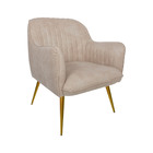 Poltrona Decorativa Hannah Pés Palito Gold Pet Fendi G15 - Gr