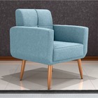 Poltrona Decorativa Havana Boucle Azul F-495