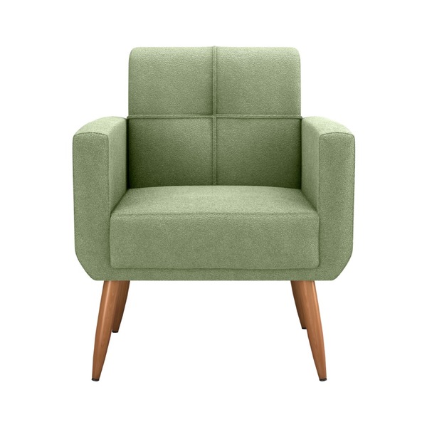 Poltrona Decorativa Havana Boucle Oliva F-494