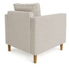 Poltrona Decorativa Helena Linho Bege Dal Poz Estofados