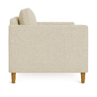 Poltrona Decorativa Helena Linho Dourado Dal Poz Estofados