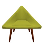 Poltrona Decorativa Ibiza Suede Amarelo - D'classe Decor