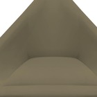 Poltrona Decorativa Ibiza Suede Marrom Rato - D'classe Decor