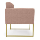 Poltrona Decorativa Industrial Dourado Kit 2 Elisa Bouclê Ros