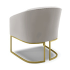 Poltrona Decorativa Industrial Dourado Kit 2 Stella Veludo Ci