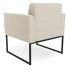 Poltrona Decorativa Industrial Preto Kit 2 Elisa Bouclê D03 -