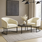 Poltrona Decorativa Industrial Preto Kit 2 Stella Cotelê Ext/