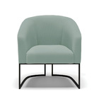 Poltrona Decorativa Industrial Preto Kit 2 Stella Cotelê Int/