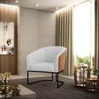 Poltrona Decorativa Industrial Preto Kit 2 Stella Nozes/ Linh