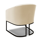 Poltrona Decorativa Industrial Preto Kit 2 Stella Sintético B