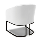 Poltrona Decorativa Industrial Preto Kit 2 Stella Sintético B