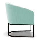 Poltrona Decorativa Industrial Preto Kit 2 Stella Suede D03 -