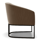 Poltrona Decorativa Industrial Preto Kit 2 Stella Suede D03 -