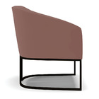 Poltrona Decorativa Industrial Preto Kit 2 Stella Veludo D03