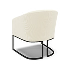 Poltrona Decorativa Industrial Preto Stella Cotelê Ext/veludo