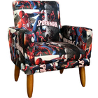 Poltrona Decorativa Infantil Confortável Para Quarto Suede Co