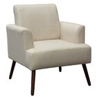 Poltrona Decorativa Iris Pés Palito Palha G33 - Konfort