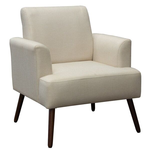 Poltrona Decorativa Iris Pés Palito Palha G33 - Konfort