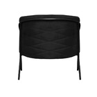 Poltrona Decorativa Itália Para Sala Recepção Em Suede Preto