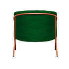 Poltrona Decorativa Itália Para Sala Recepção Em Suede Verde