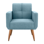 Poltrona Decorativa Itaqui Boucle Azul