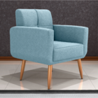 Poltrona Decorativa Itaqui Boucle Azul