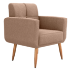 Poltrona Decorativa Itaqui Boucle Marrom