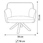 Poltrona Decorativa Jade Base Giromad Giratória C-315 Corano