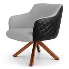 Poltrona Decorativa Jade Base Giromad Giratória C-315 Corano