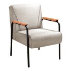 Poltrona Decorativa Jade Para Sala De Estar, Recepção Bege