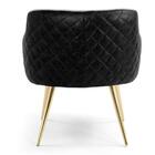 Poltrona Decorativa Jade Pés Alumínio Metalizado C-315 Corano