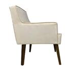 Poltrona Decorativa Jade Suede Bege