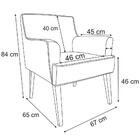 Poltrona Decorativa Jade Suede Verde