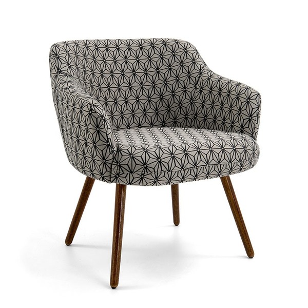 Poltrona Decorativa Jasmin - Domi Móveis - Cinza