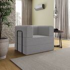 Poltrona Decorativa Joana Modular Sala Linho Para Sala Linho