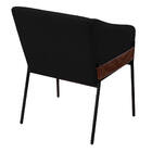 Poltrona Decorativa Jobim Pés De Ferro Preta Bouclé Preto - M