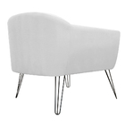 Poltrona Decorativa Jolly Pés Aramado Suede Branco - Ds Estof