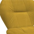 Poltrona Decorativa Jolly Suede Mostarda - Dominic Decor