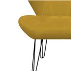 Poltrona Decorativa Jolly Suede Mostarda - Dominic Decor