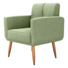 Poltrona Decorativa Juan Boucle Oliva